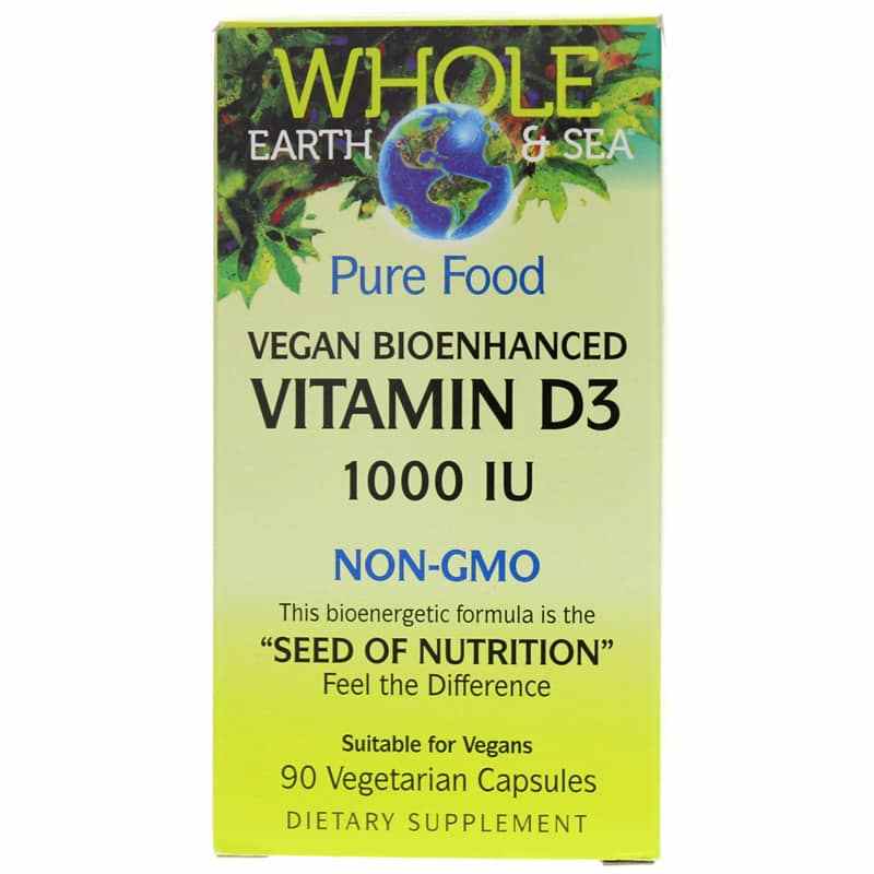 Whole Earth & Sea Vitamin D3 1000 IU, by Natural Factors