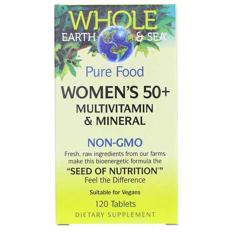 Whole Earth & Sea Women's 50+ Multi, 120 Tablets, by Natural Factors