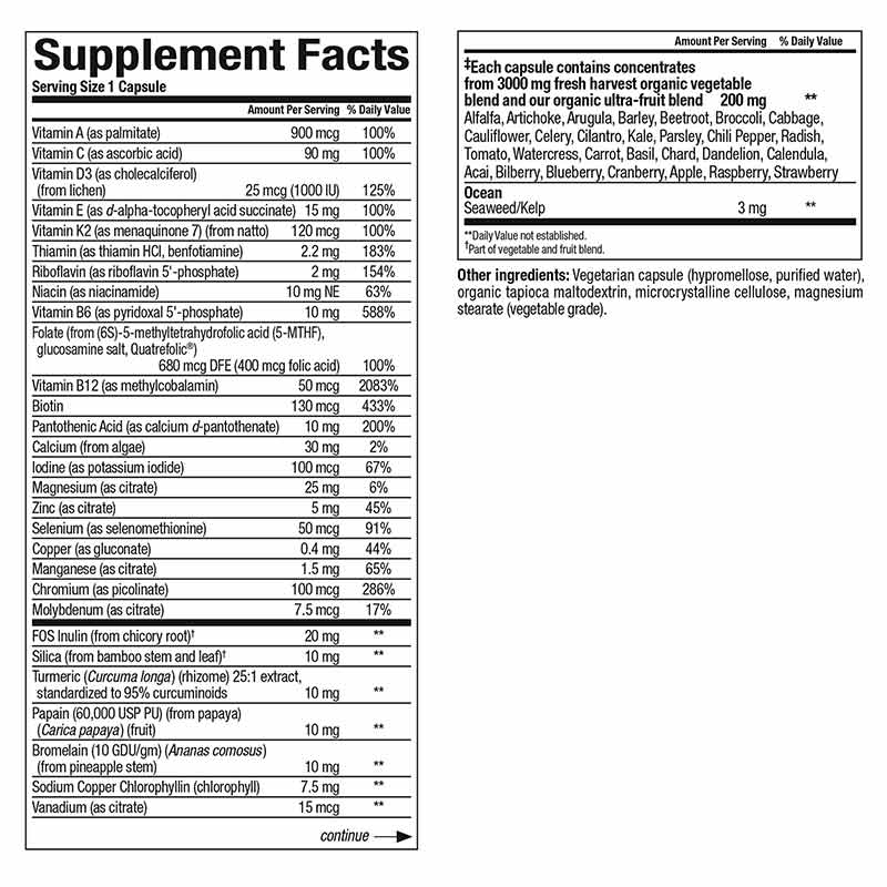 Whole Earth & Sea Women's 50+ Multi Once a Day, 60 Veg Capsules, by Natural Factors, image #2
