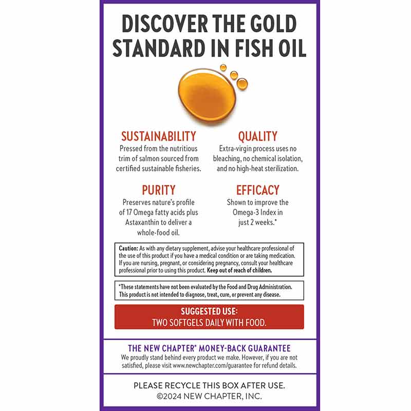 Wholemega Fish Oil, 120 Softgels, by New Chapter, image #3