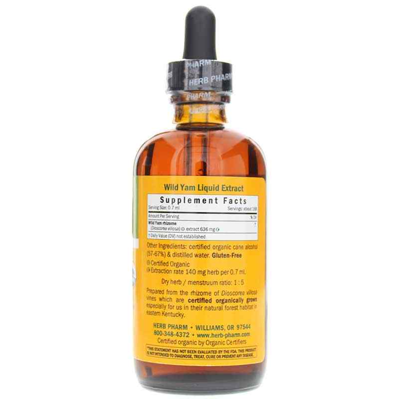 Wild Yam Extract, 4 Oz, by Herb Pharm, image #2
