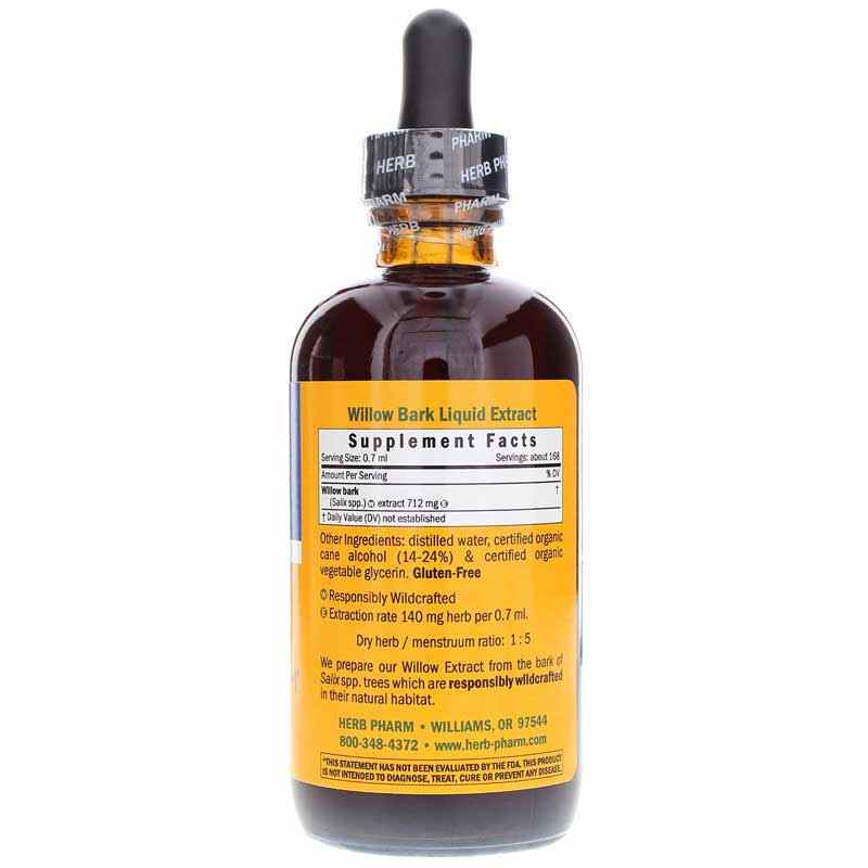 Willow Bark Extract, 4 Oz, by Herb Pharm, image #2