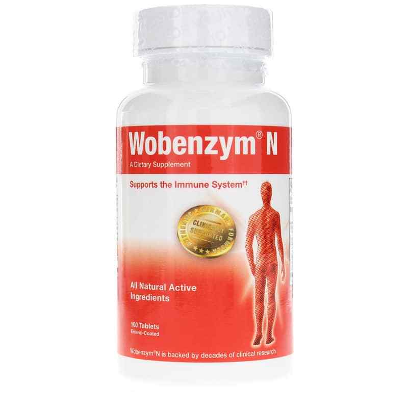 Wobenzym N, 100 Enteric Coated Tablets, by Mucos Pharma