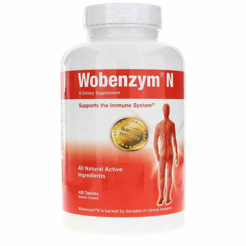 Wobenzym N, 400 Enteric Coated Tablets, by Mucos Pharma