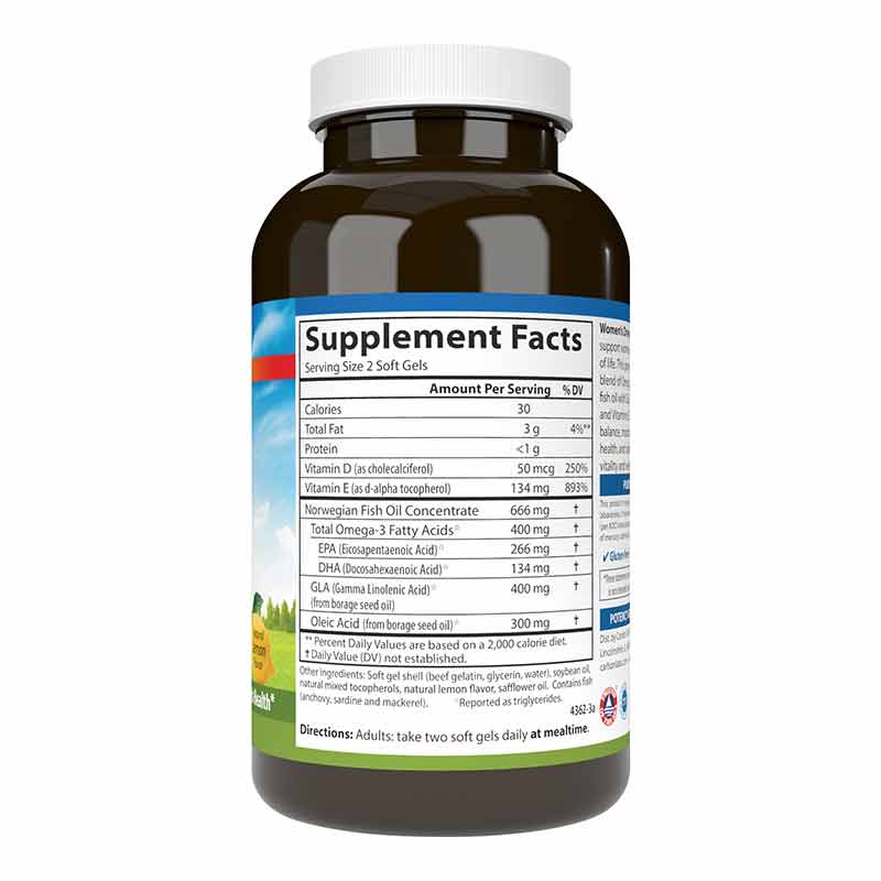 Women's Omega Balance, 180 Softgels, by Carlson Labs, image #2