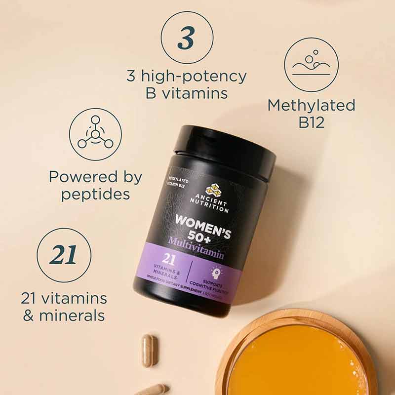 Women's 50+ Multi, 60 Capsules, by Ancient Nutrition, image #4