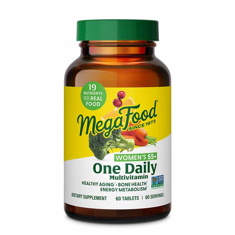 Womens 55+ One Daily Multivitamin, 60 Tablets, by Megafood