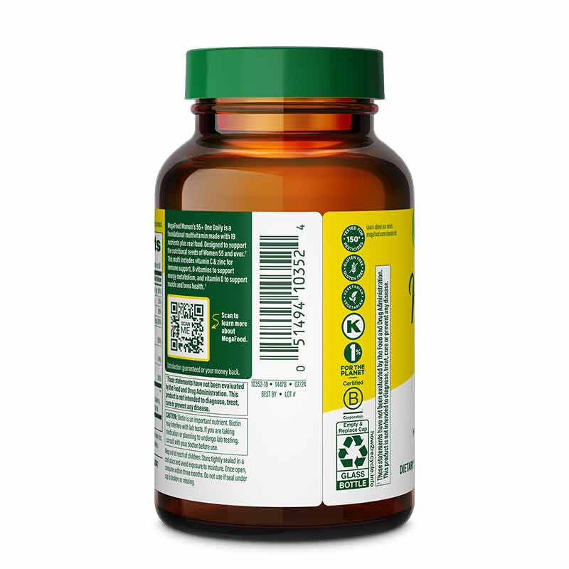 Womens 55+ One Daily Multivitamin, 60 Tablets, by Megafood, image #2