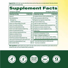 Supplement Facts label for women's multivitamin gummies showing serving size, nutrient amounts, daily values, and ingredient 