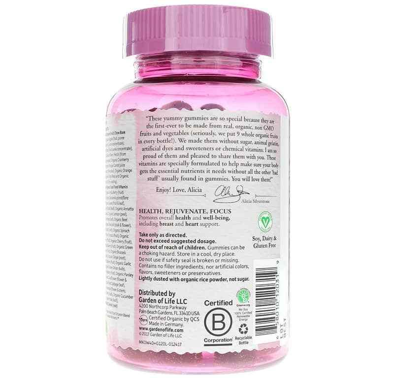 Women's Multi 40+ Whole Food Multivitamin Gummies, by Garden of Life mykind Organics, image #3