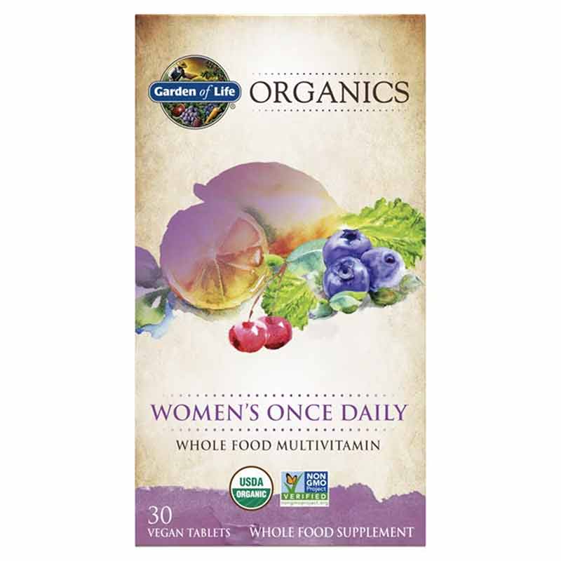 Women's Once Daily Whole Food Multivitamin, by Garden of Life mykind Organics