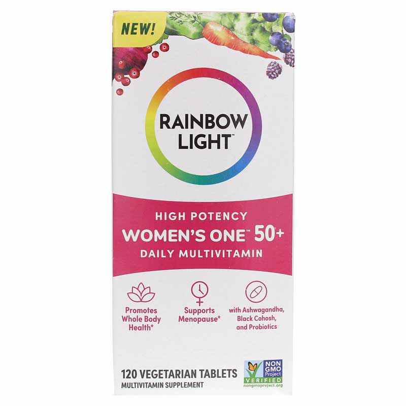 Women’s One 50+ Multivitamin, 120 Veg Tablets, by Rainbow Light