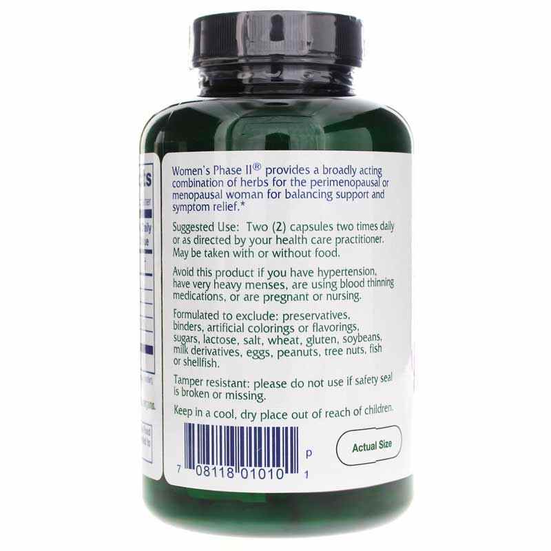 Women's Phase II Pro, 180 Vegan Capsules, by Vitanica Pro, image #3