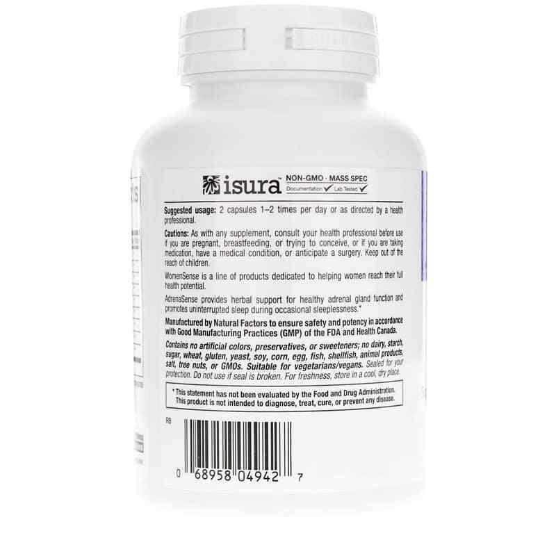 WomenSense AdrenaSense, 120 Veg Capsules, by Natural Factors, image #3