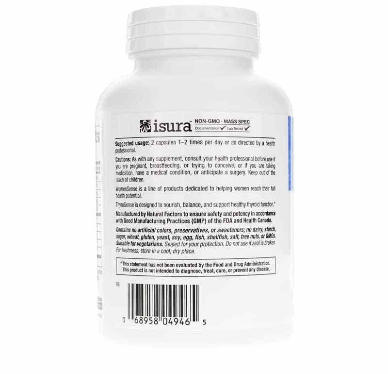 WomenSense ThyroSense, 120 Veg Capsules, by Natural Factors, image #3