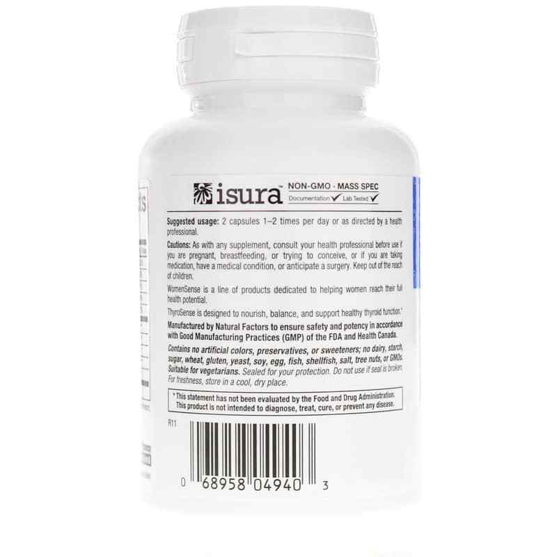 WomenSense ThyroSense, 60 Veg Capsules, by Natural Factors, image #3