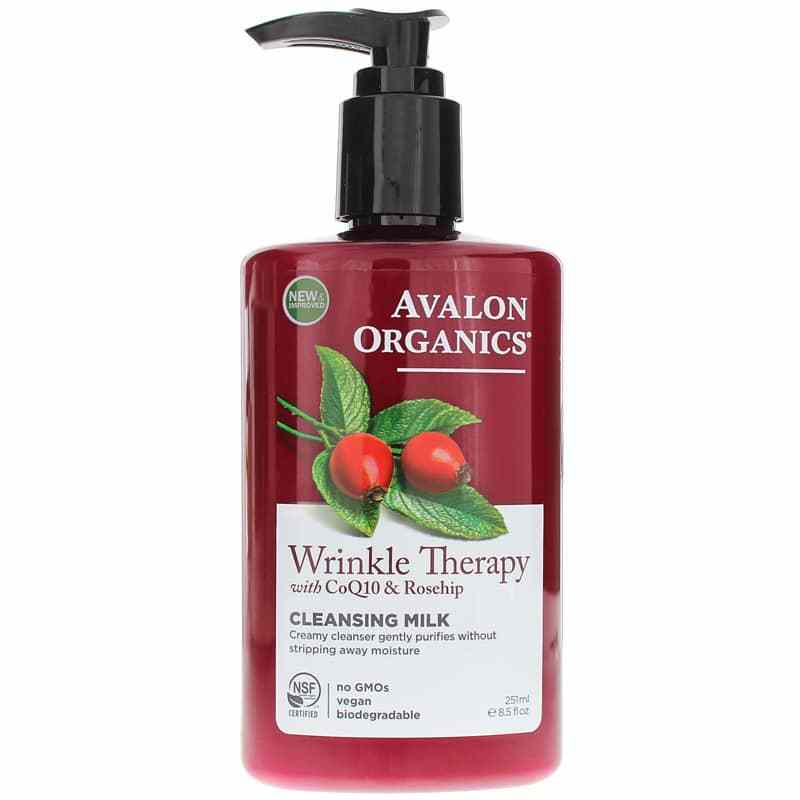 Wrinkle Therapy with CoQ10 & Rosehip Cleansing Milk, by Avalon Organics