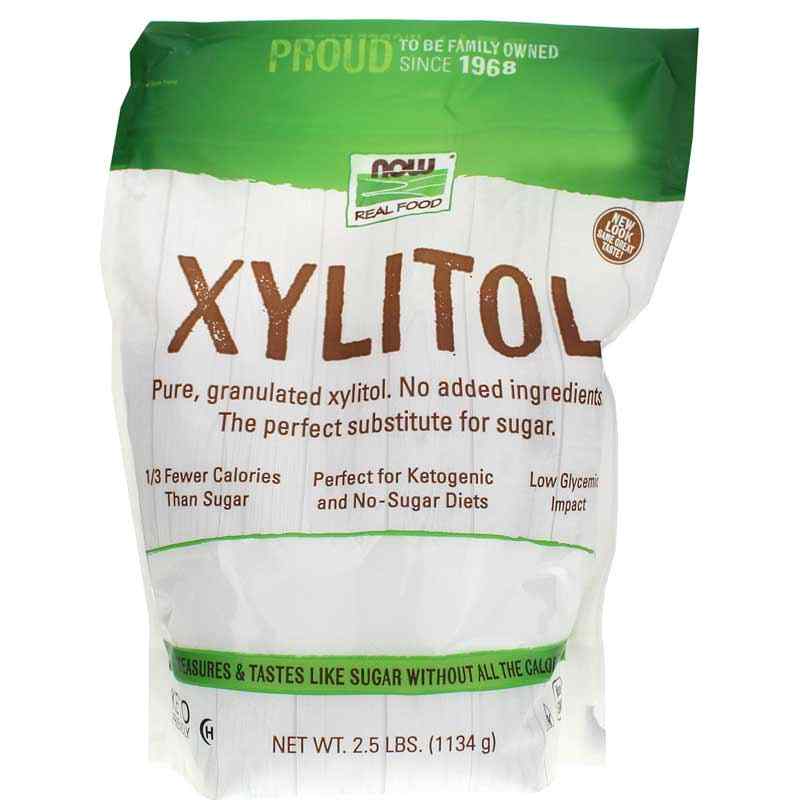 Xylitol Sweetener, 2.5 Lbs, by NOW Foods