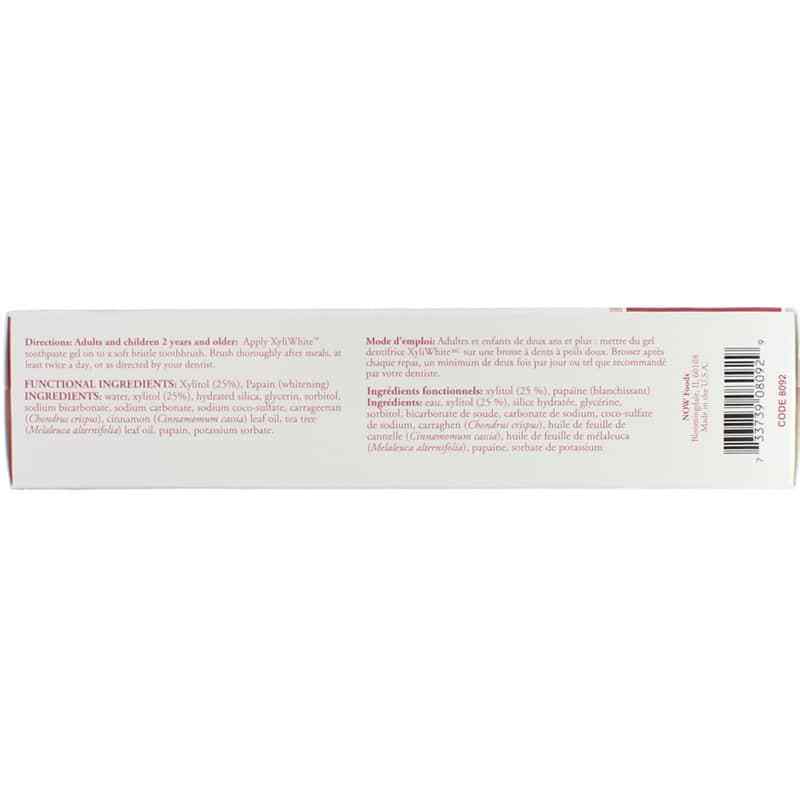 XyliWhite Toothpaste Gel, Cinnafresh, by NOW Foods, image #2