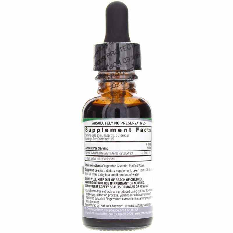 Yarrow Flowers Extract Alcohol-Free, by Natures Answer, image #2