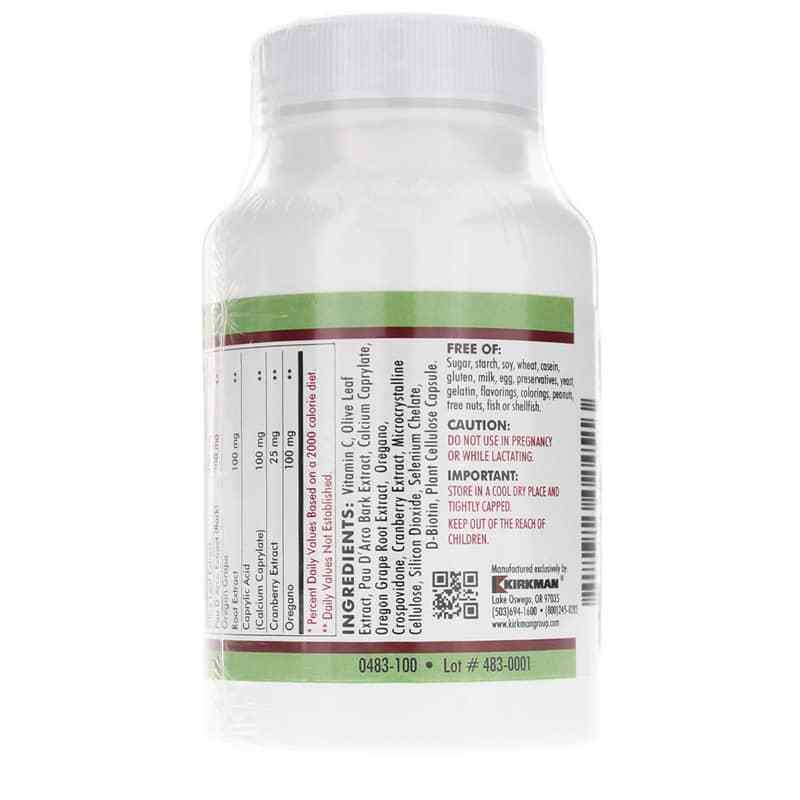 Yeast-Aid Advanced Formula, 100 Capsules, by Kirkman, image #3