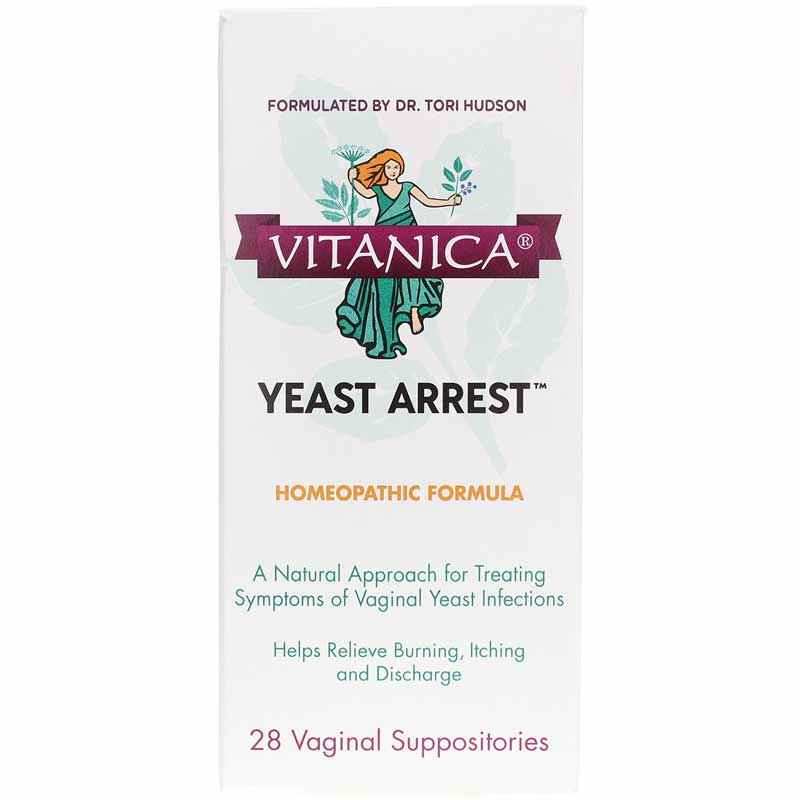 Yeast Arrest, 28 Suppositories, by Vitanica