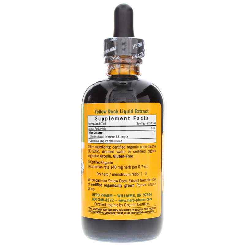 Yellow Dock Extract, 4 Oz, by Herb Pharm, image #2