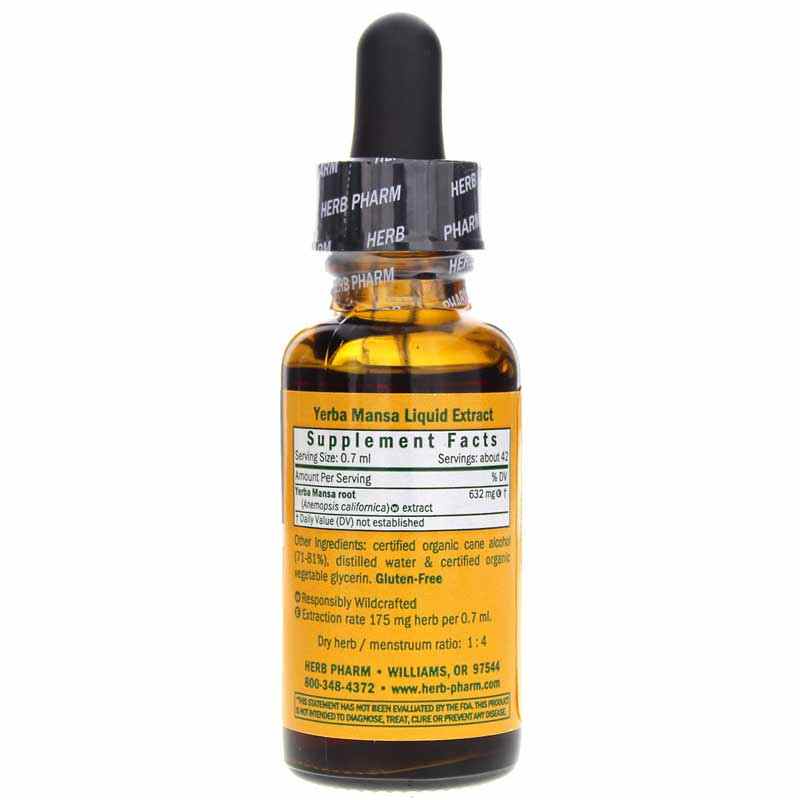 Yerba Mansa Extract, 1 Oz, by Herb Pharm, image #2