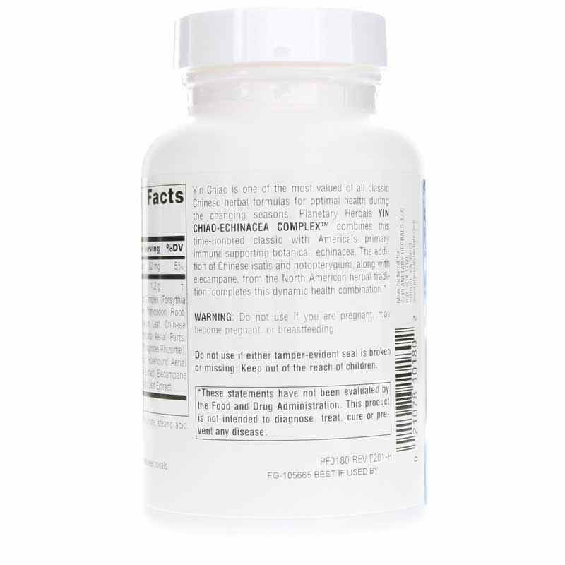 Yin Chiao-Echinacea Complex, 120 Tablets, by Planetary Herbals, image #3