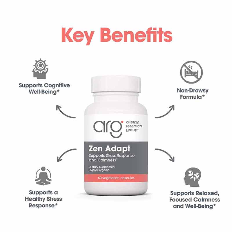 Zen Adapt with Sensoril, Allergy Research Group – Natural Healthy