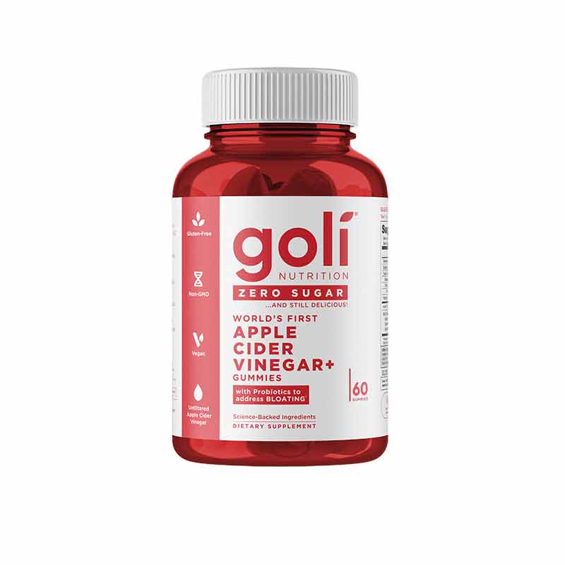 Zero Sugar Apple Cider Vinegar+, 60 Gummies, by Goli Nutrition