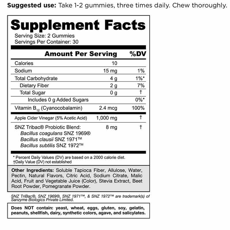 Zero Sugar Apple Cider Vinegar+, 60 Gummies, by Goli Nutrition, image #2