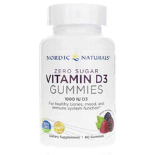 Zero Sugar Vitamin D3 Gummies 1000 IU, by Nordic Naturals