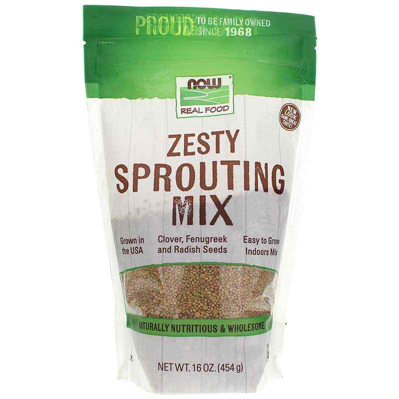 Zesty Sprouting Mix, by NOW Foods