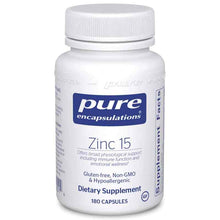 Zinc 15, 180 Capsules, by Pure Encapsulations