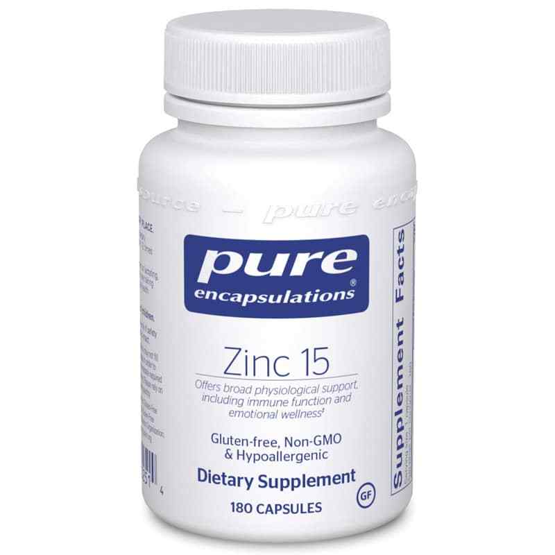 Zinc 15, 180 Capsules, by Pure Encapsulations