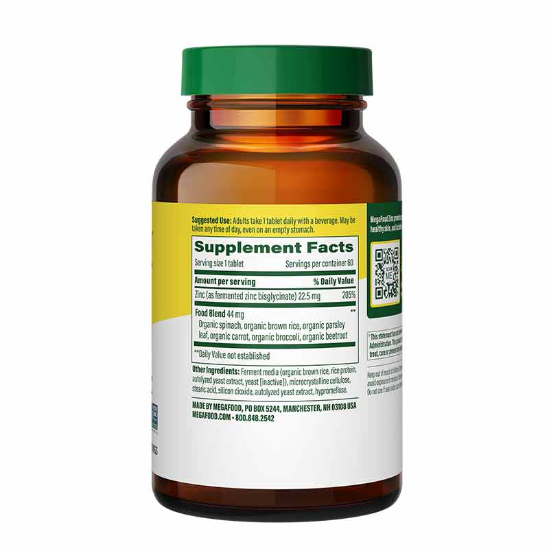 Zinc, 60 Tablets, by Megafood, image #2