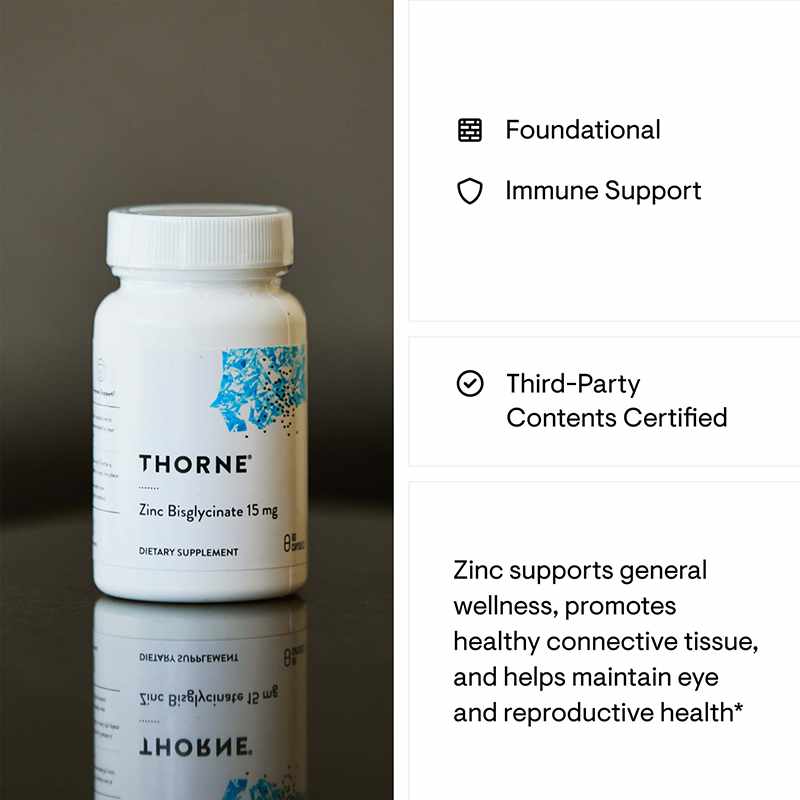Zinc Bisglycinate 15 Mg, by Thorne Research, image #2