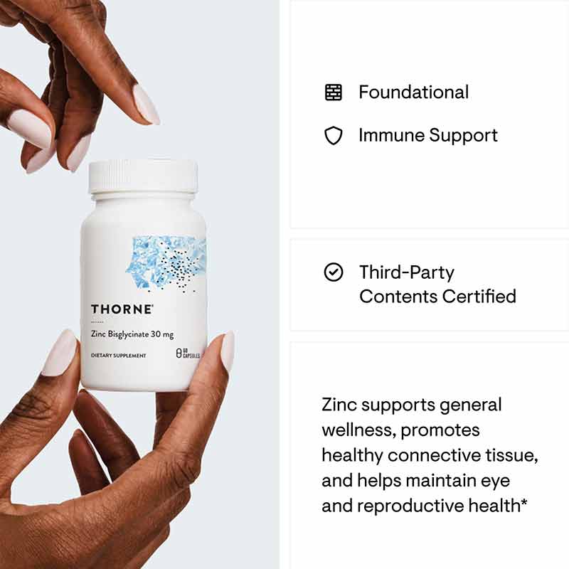 Zinc Bisglycinate 30 Mg, by Thorne Research, image #6