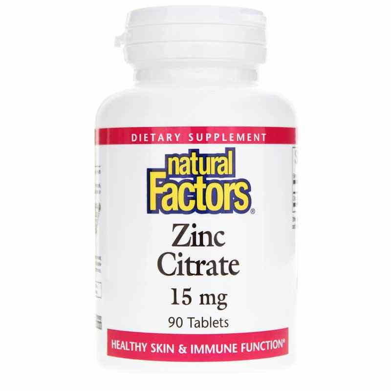 Zinc Citrate 15 Mg, by Natural Factors