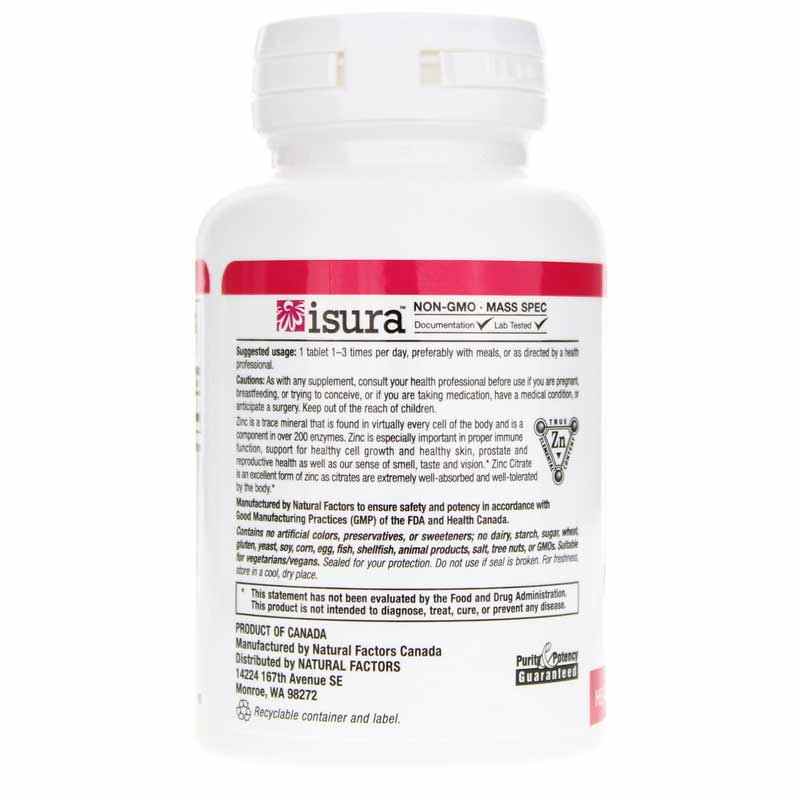 Zinc Citrate 15 Mg, by Natural Factors, image #3