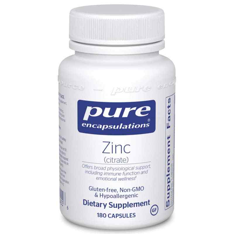 Zinc (citrate), by Pure Encapsulations