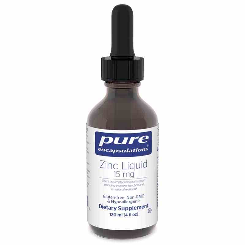 Zinc Liquid 15 Mg, 4 Oz, by Pure Encapsulations