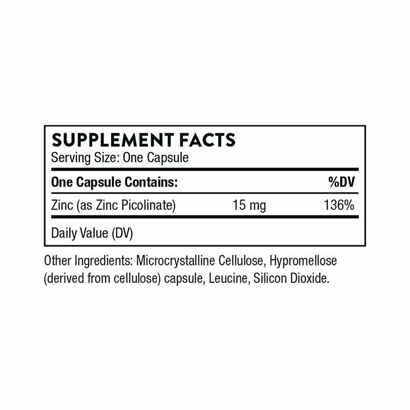 Zinc Picolinate 15 Mg, by Thorne Research, image #2