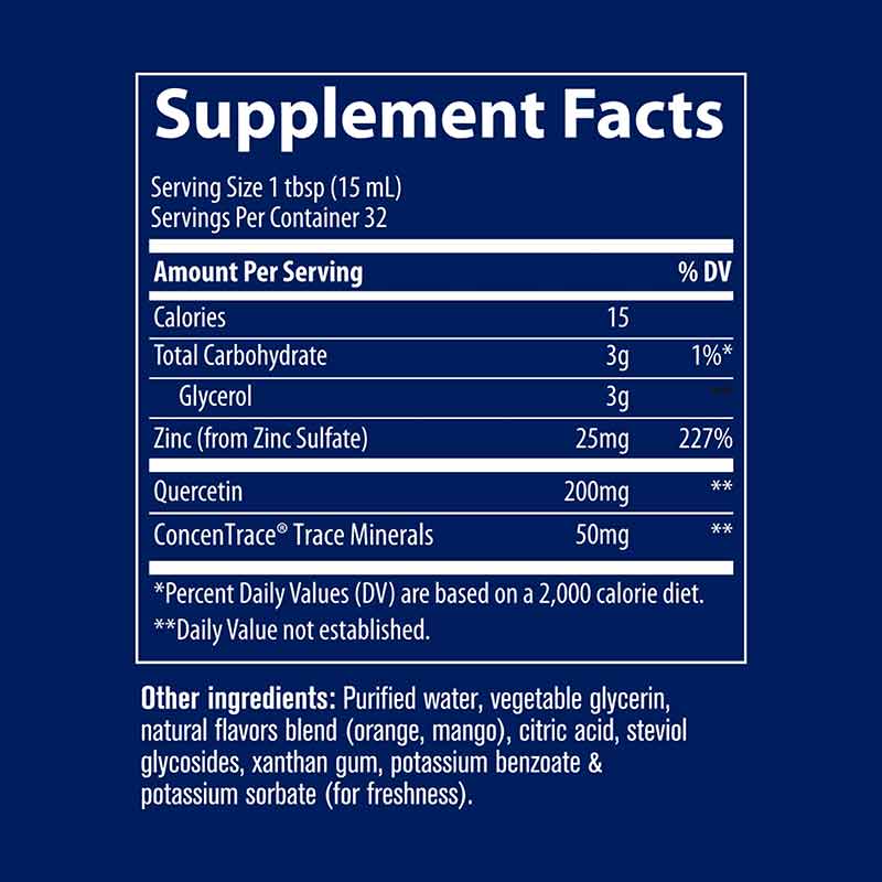 Zinc + Quercetin Liquid, by Trace Minerals Research, image #2
