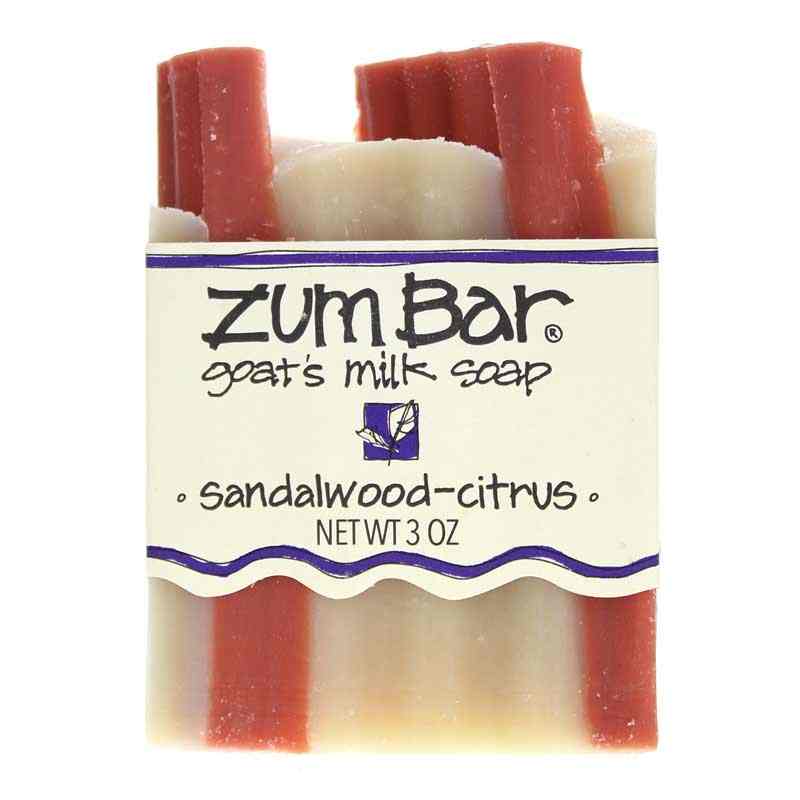 Zum Bar Goat's Milk Soap, Sandalwood Citrus, by Zum