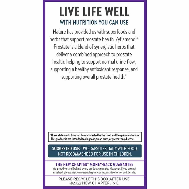 Zyflamend Prostate, 60 Veg Capsules, by New Chapter, image #3