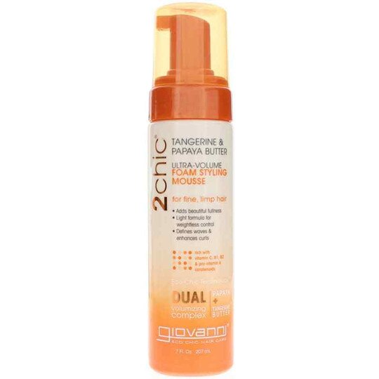 2 Chic Ultra-Volume Foam Styling Mousse, 7 Oz, GIO