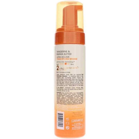 2 Chic Ultra-Volume Foam Styling Mousse, 7 Oz, GIO