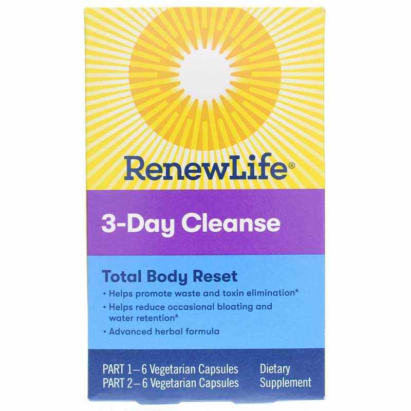 3Day Cleanse TotalBody Reset, Renew Life